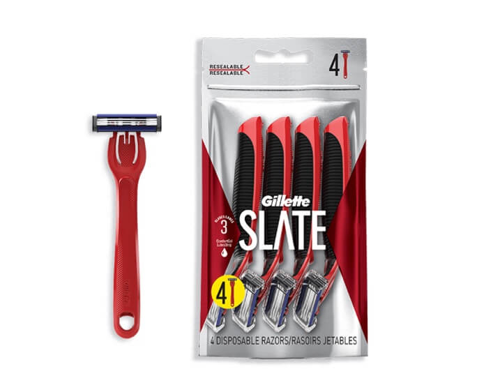 Slate by Gillette Disposable Razors 4-Pack.